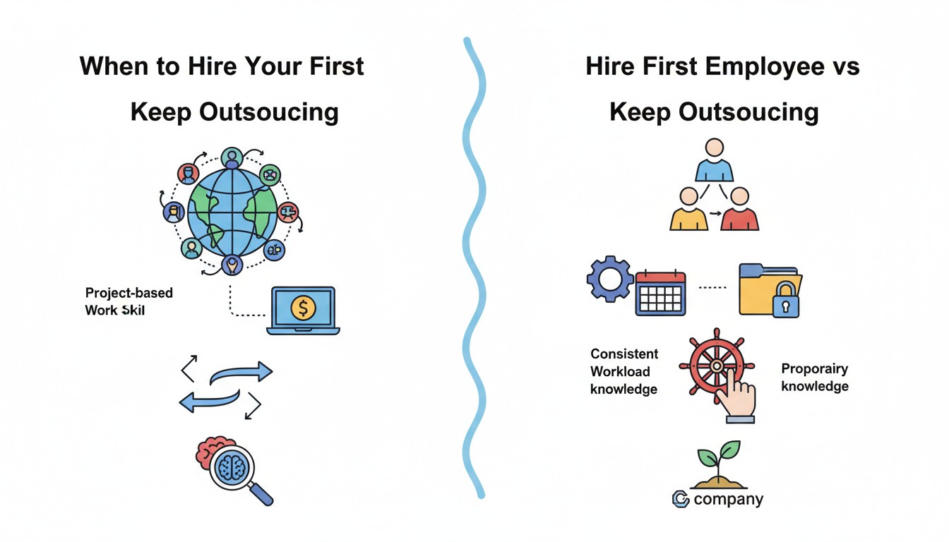 When to Hire Your First Employee vs Keep Outsourcing